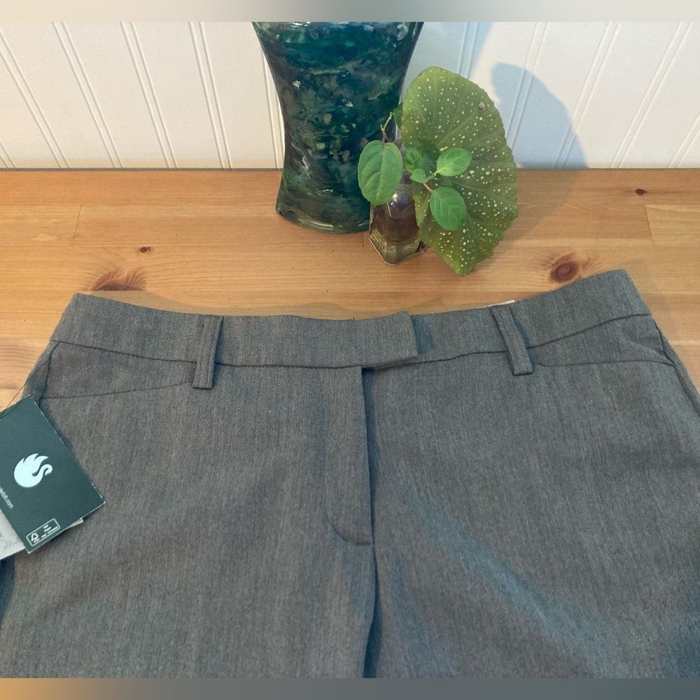 Gloria Vanderbilt Heather Grey Keaton Trousers Size 12 New With Tags
